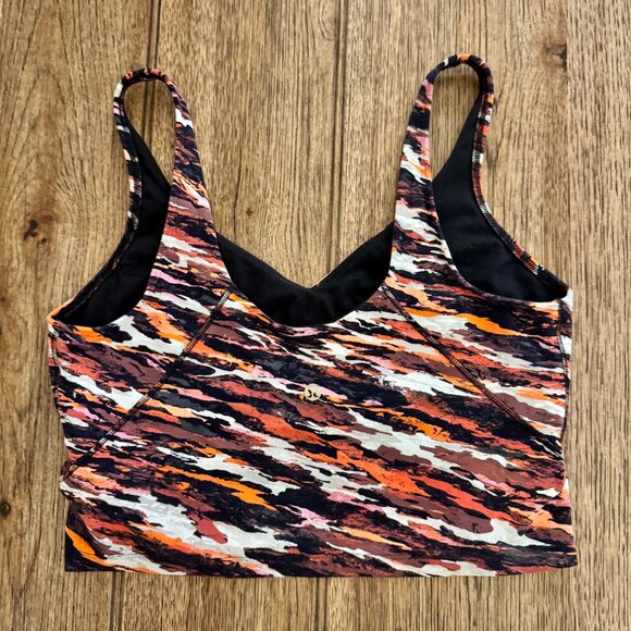 Lululemon Align Tank Lunar 2022New Year Tiger Tide Smoky Red Multi Size 12 Rare - Picture 5 of 11